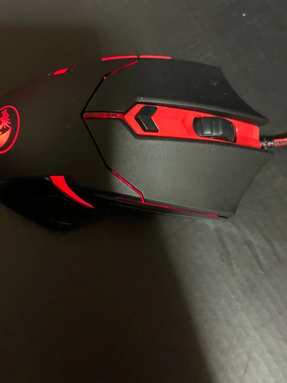 Black & Red Gaming Headset - Wired Over-Ear with Microphone